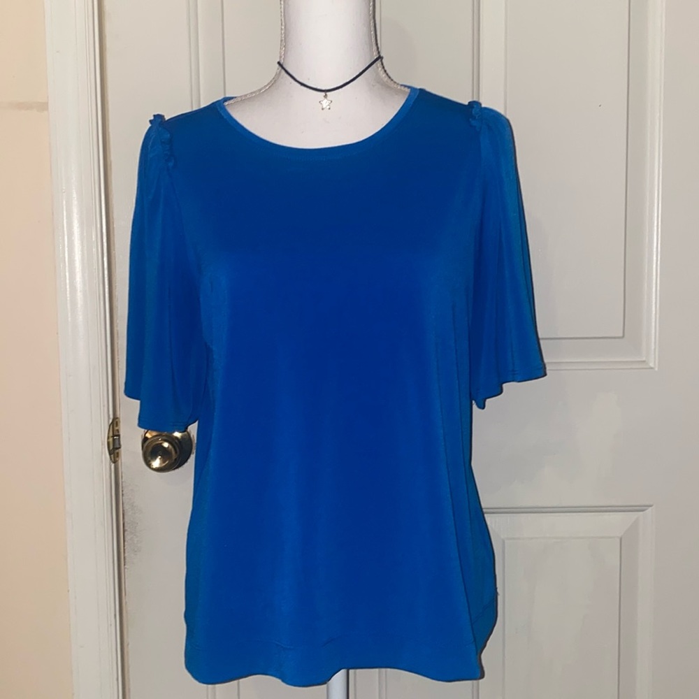 Royal blue blouse